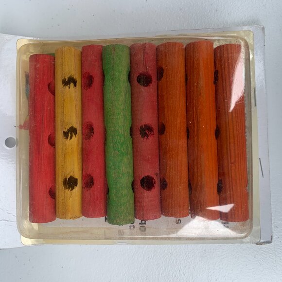 BIRD SUPPLIES - 6pc lot PARROT MACCAW, cage toys, ropes, blocks, replacememt DYI - Picture 7 of 10